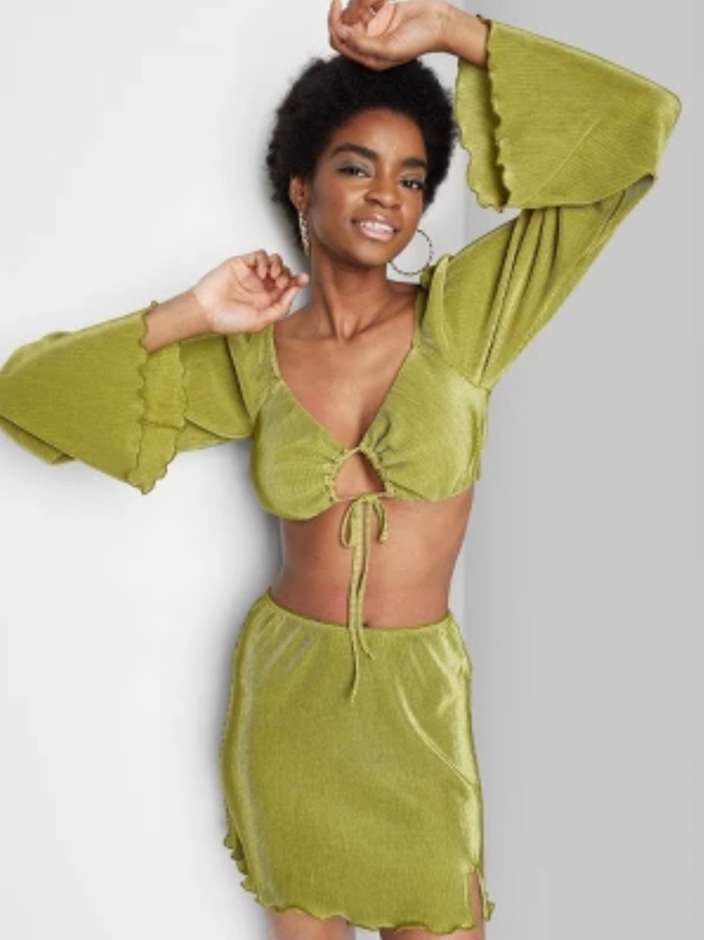 Wild Fable Women's Green Apple 2-Piece Set